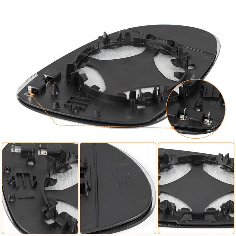 Side Mirror Replacement with Heated for Volkswagen Golf MK5 2003-2009 Jetta MK5 2005-2010 Golf MK5 GTI 2006-2009