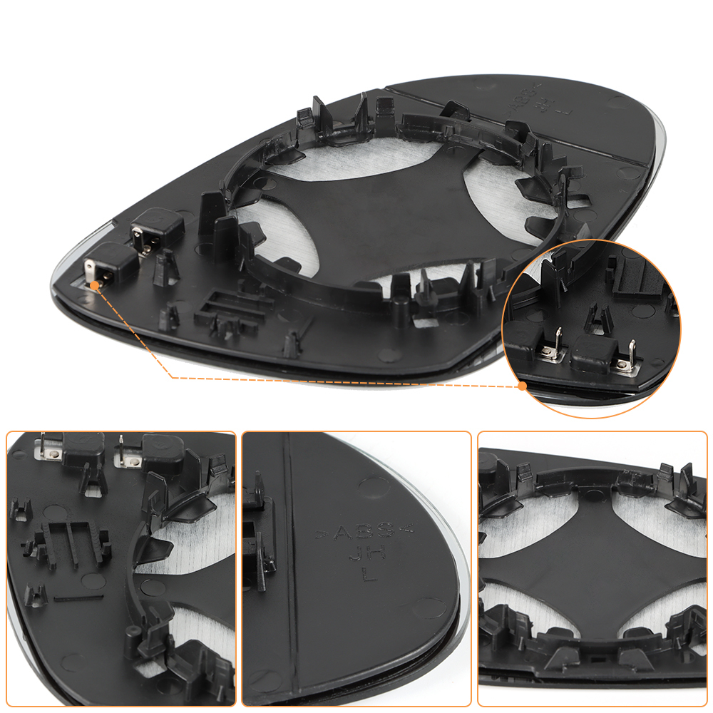 Side Mirror Replacement with Heated for Volkswagen Golf MK5 2003-2009 Jetta MK5 2005-2010 Golf MK5 GTI 2006-2009