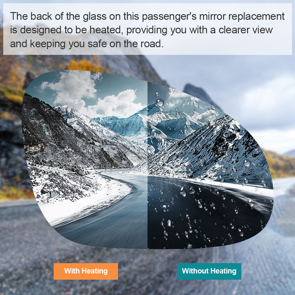 Side Mirror Replacement with Heated for Volkswagen Golf MK5 2003-2009 Jetta MK5 2005-2010 Golf MK5 GTI 2006-2009