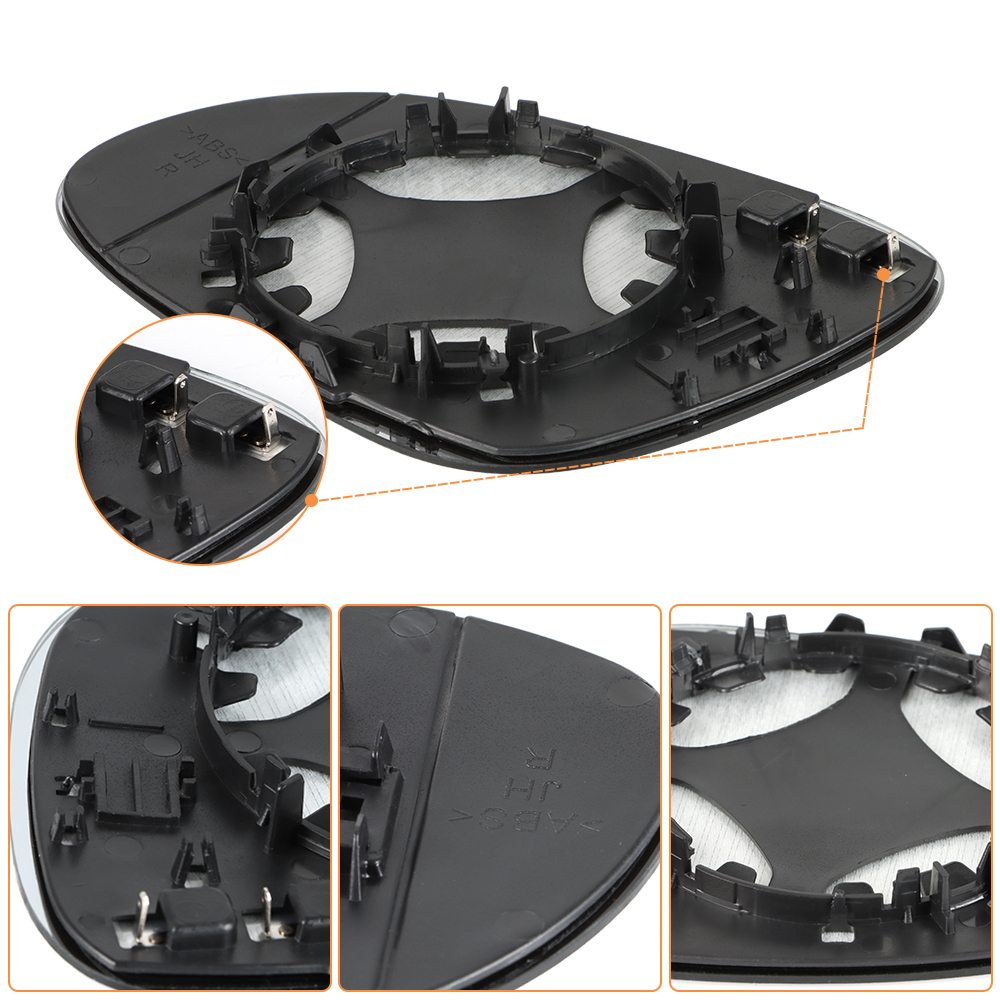 Side Mirror Replacement with Heated for Volkswagen Golf MK5 2003-2009 Jetta MK5 2005-2010 Golf MK5 GTI 2006-2009