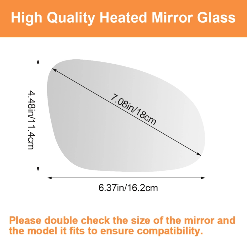Side Mirror Replacement with Heated for Volkswagen Golf MK5 2003-2009 Jetta MK5 2005-2010 Golf MK5 GTI 2006-2009