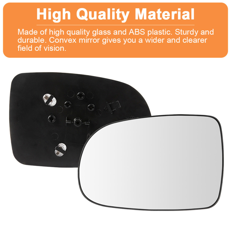 Side Mirror Glass Heated with Base Plate for Opel Corsa C 2000-2006 1426527 1426526 Exterior Mirror Glass Replacement