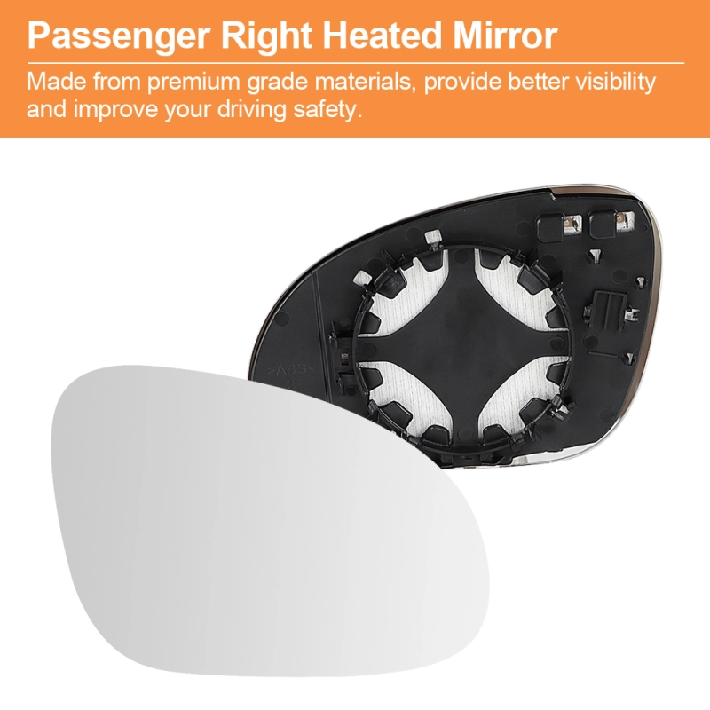 Side Mirror Replacement with Heated for Volkswagen Golf MK5 2003-2009 Jetta MK5 2005-2010 Golf MK5 GTI 2006-2009