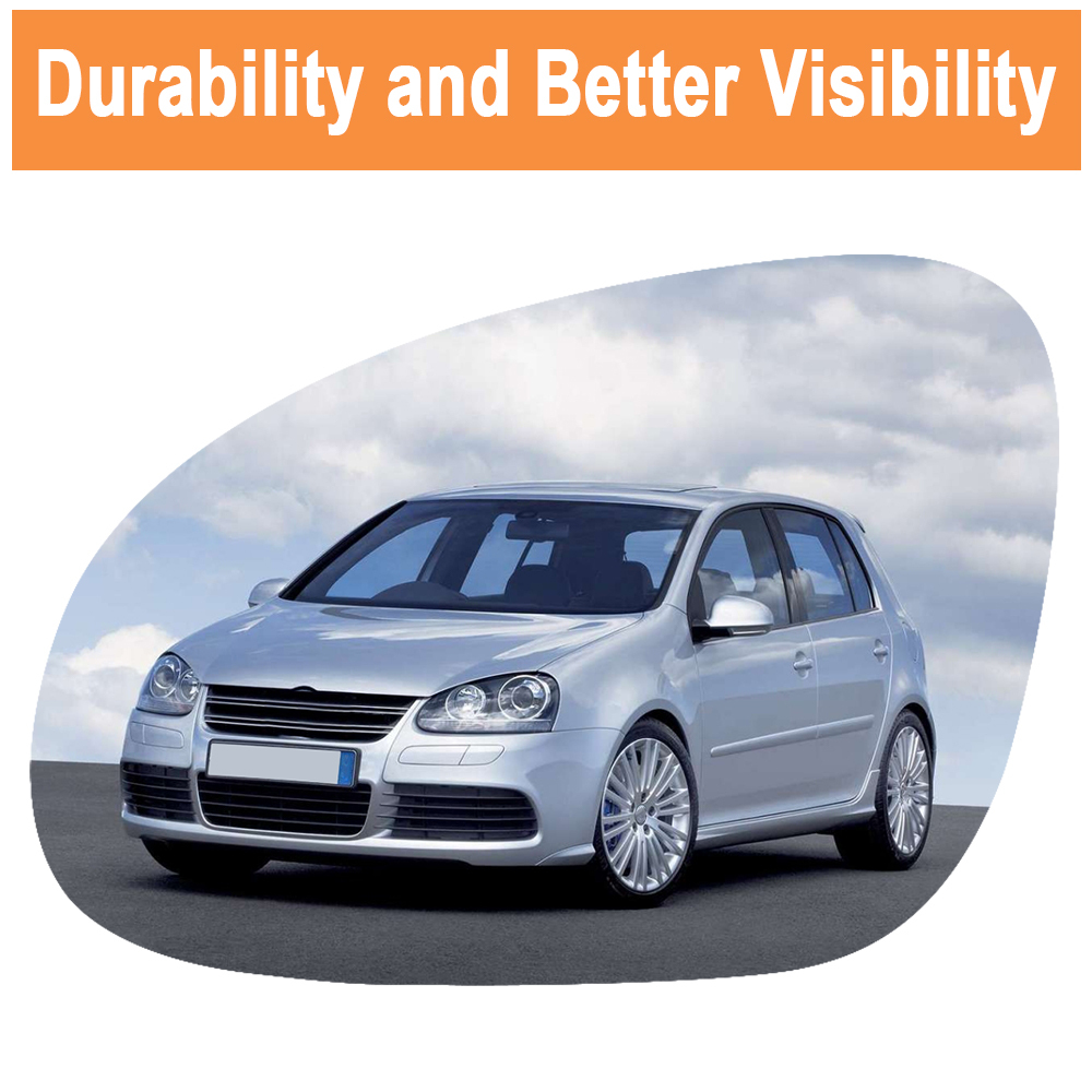 Side Mirror Replacement with Heated for Volkswagen Golf MK5 2003-2009 Jetta MK5 2005-2010 Golf MK5 GTI 2006-2009
