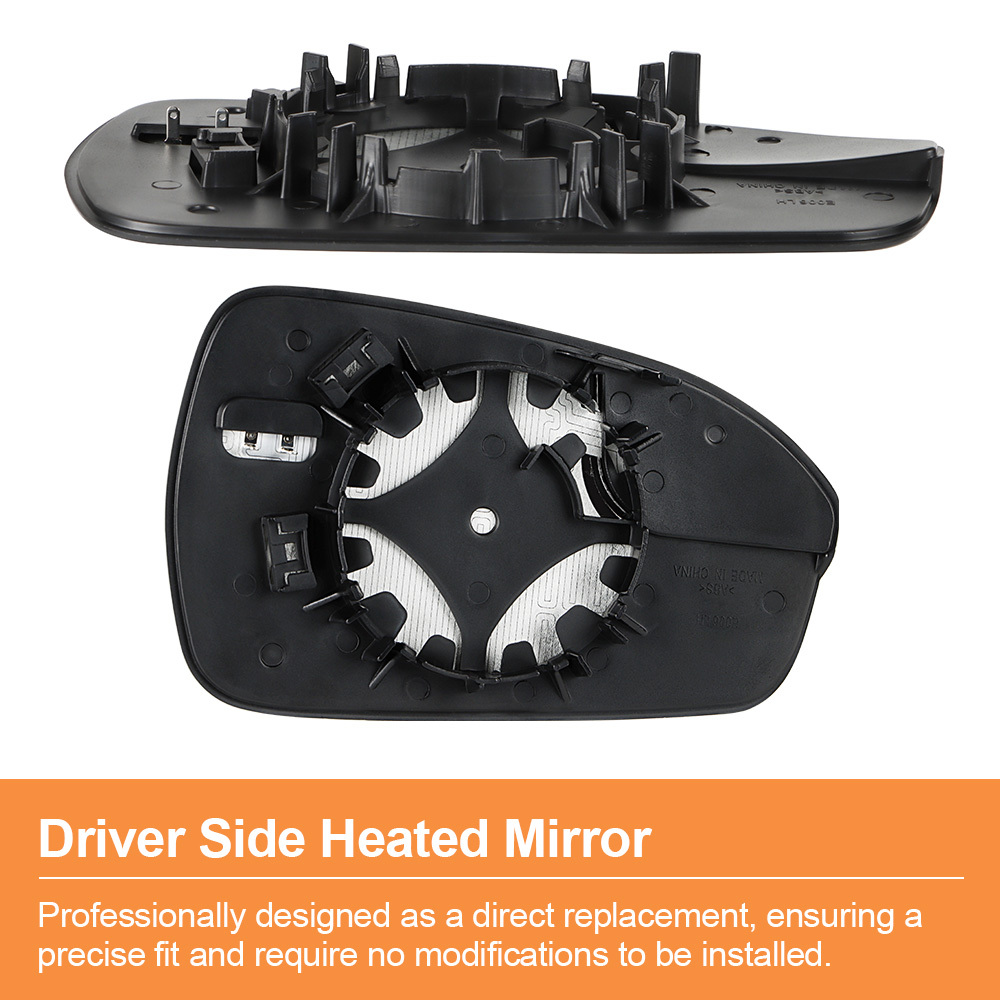Side Heated Mirror Glass Replacement with Blind Spot mirror for Ford Fusion 2013 2014 2015 2016 2017 2018 2019 2020 DS7Z17K707F DS7Z17K707B