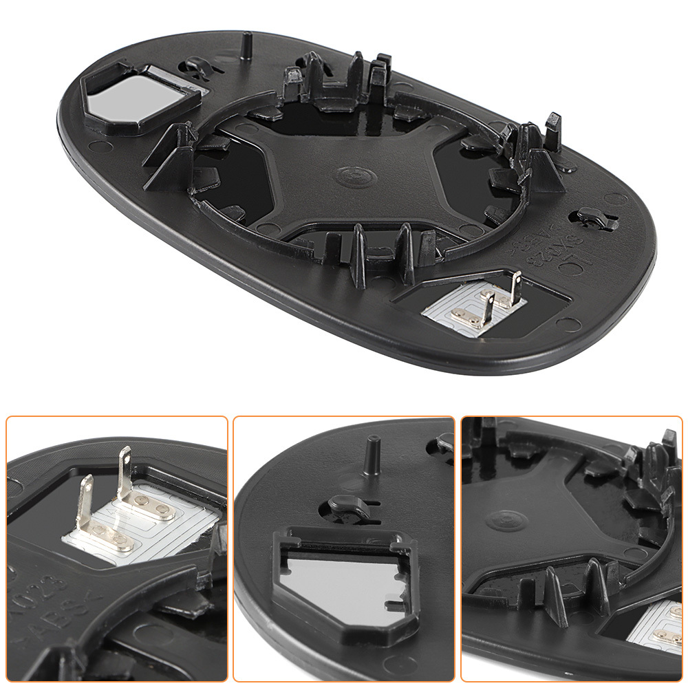 Side Heated Mirror Glass Replacement for 2008 2009 2010 2011 2012 2013 2014 2015 Dodge Challenger 68048447AA 68048446AA
