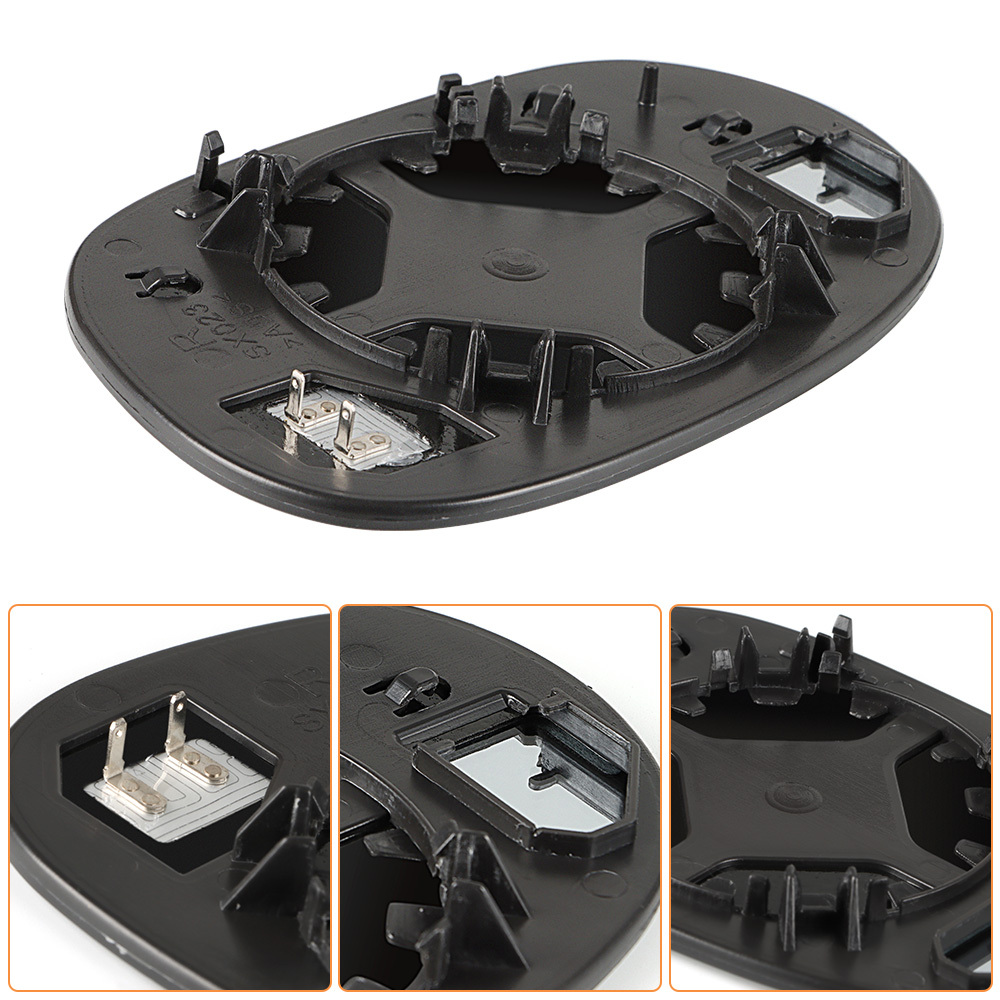 Side Heated Mirror Glass Replacement for 2008 2009 2010 2011 2012 2013 2014 2015 Dodge Challenger 68048447AA 68048446AA