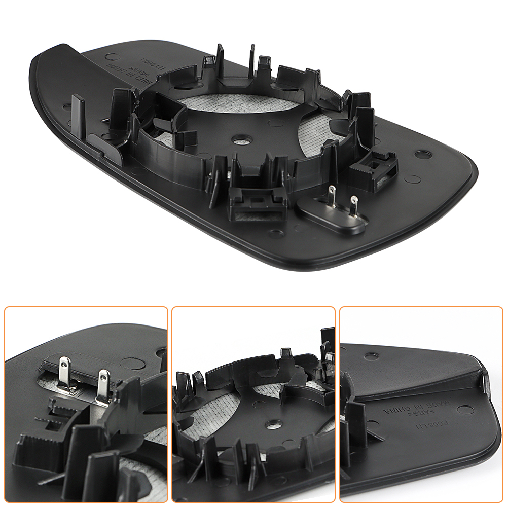 Side Heated Mirror Glass Replacement with Blind Spot mirror for Ford Fusion 2013 2014 2015 2016 2017 2018 2019 2020 DS7Z17K707F DS7Z17K707B