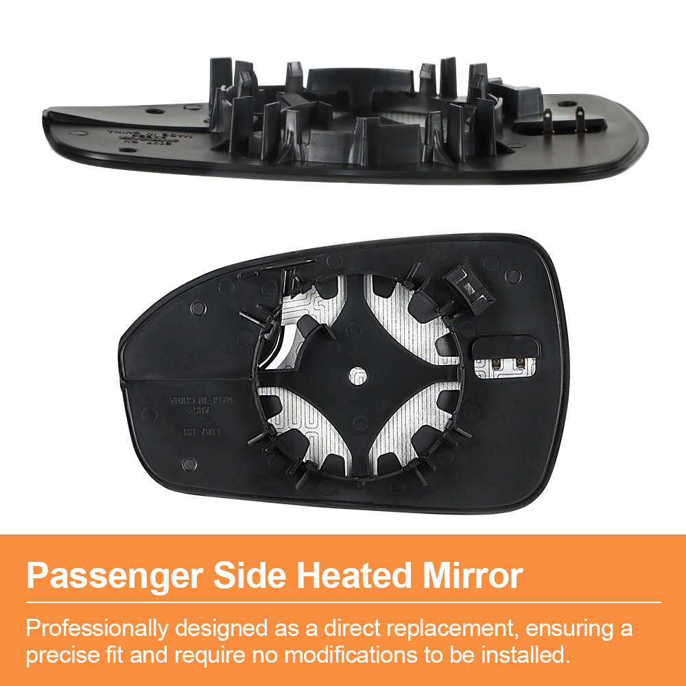 Side Heated Mirror Glass Replacement with Blind Spot mirror for Ford Fusion 2013 2014 2015 2016 2017 2018 2019 2020 DS7Z17K707F DS7Z17K707B