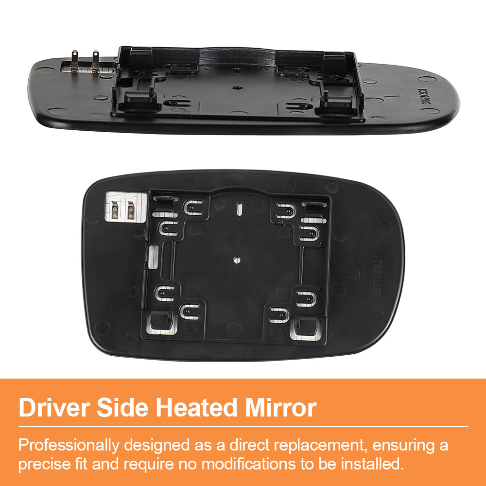 Side Heated Mirror Glass Replacement for Chrysler 200 2011-2014 Chrysler 300 2012-2021 Dodge Charger 2011-2021 Replace 68101147AA 68101146AA