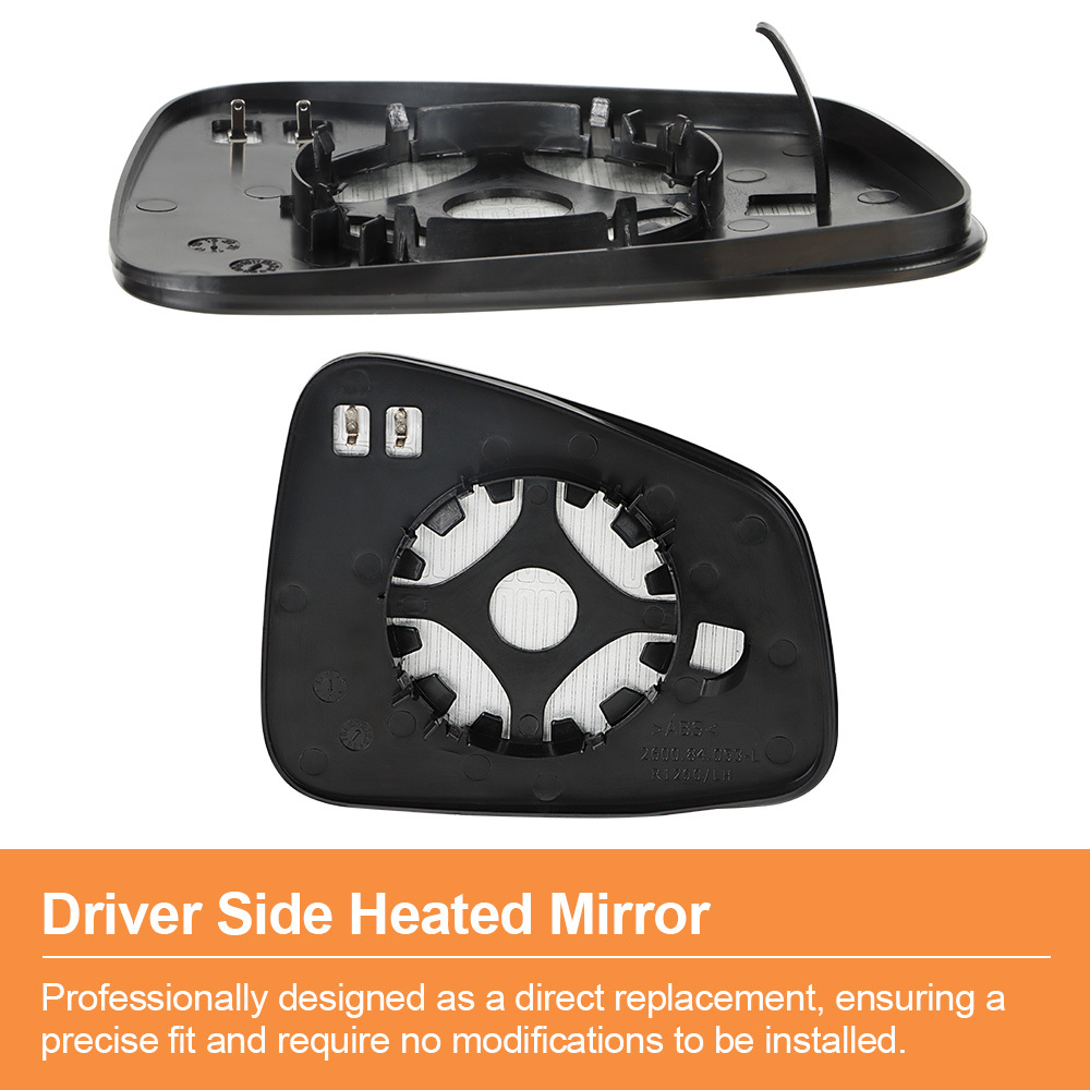 Side Heated Mirror Glass Replacement Compatible with Buick Encore 2013-2016 Chevrolet Trax 2015-2020