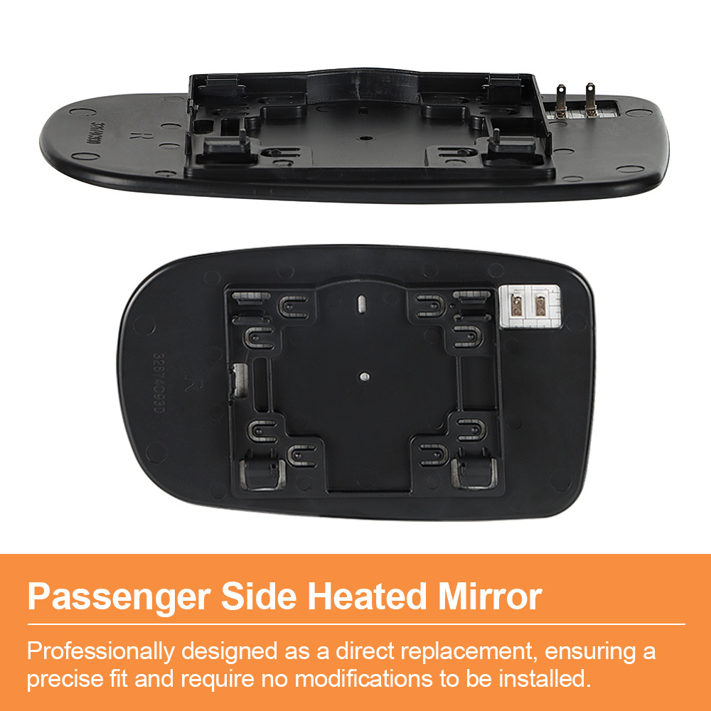 Side Heated Mirror Glass Replacement for Chrysler 200 2011-2014 Chrysler 300 2012-2021 Dodge Charger 2011-2021 Replace 68101147AA 68101146AA