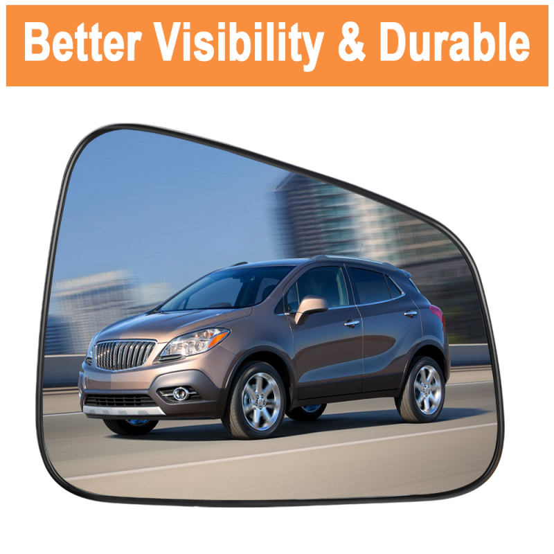 Side Heated Mirror Glass Replacement Compatible with Buick Encore 2013-2016 Chevrolet Trax 2015-2020
