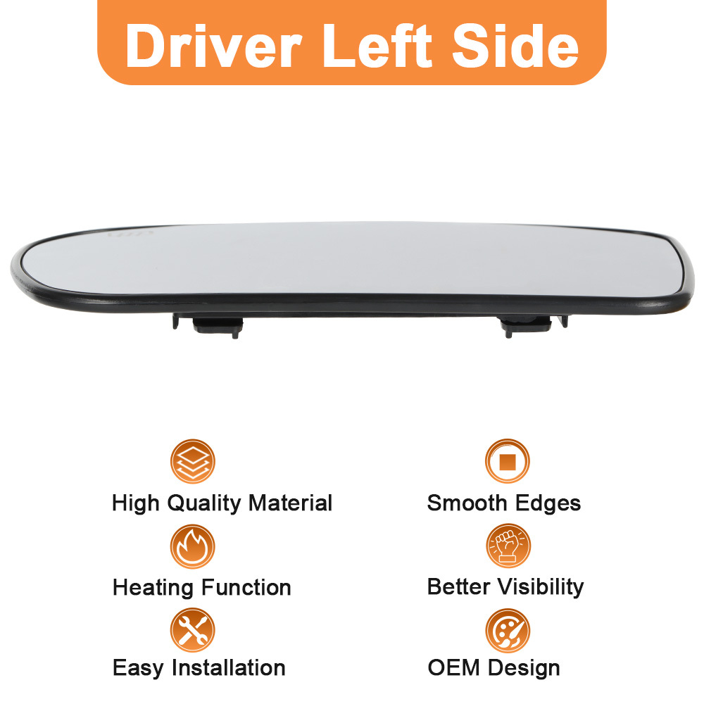 Side Heated Mirror Glass Replacement for Chrysler 200 2011-2014 Chrysler 300 2012-2021 Dodge Charger 2011-2021 Replace 68101147AA 68101146AA