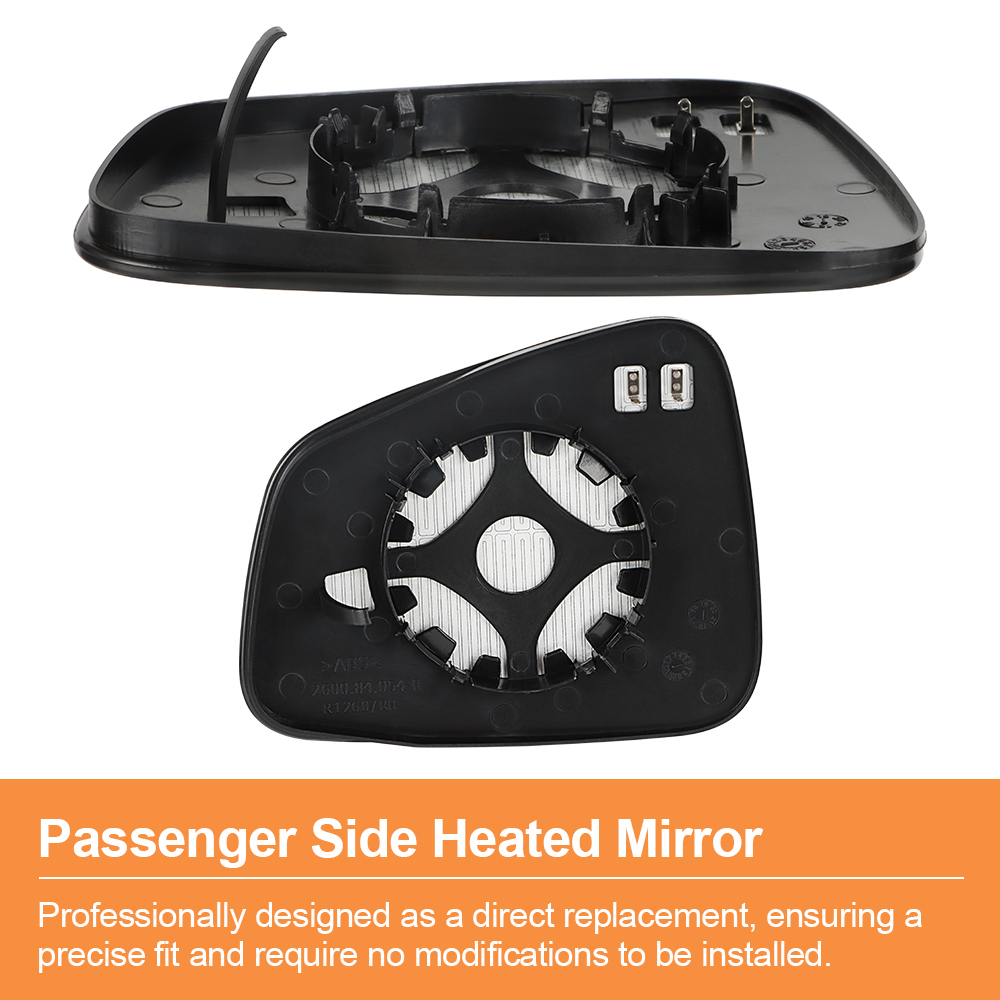 Side Heated Mirror Glass Replacement Compatible with Buick Encore 2013-2016 Chevrolet Trax 2015-2020