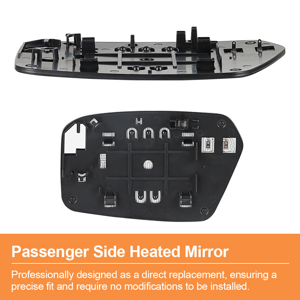 Side Heated Mirror Glass Replacement for Ford Fusion Mercury Milan 2006-2010 Lincoln MKZ 2007-2010 Side View Mirror Glass Replaces 6E5Z17K707B 6E5Z17K707A
