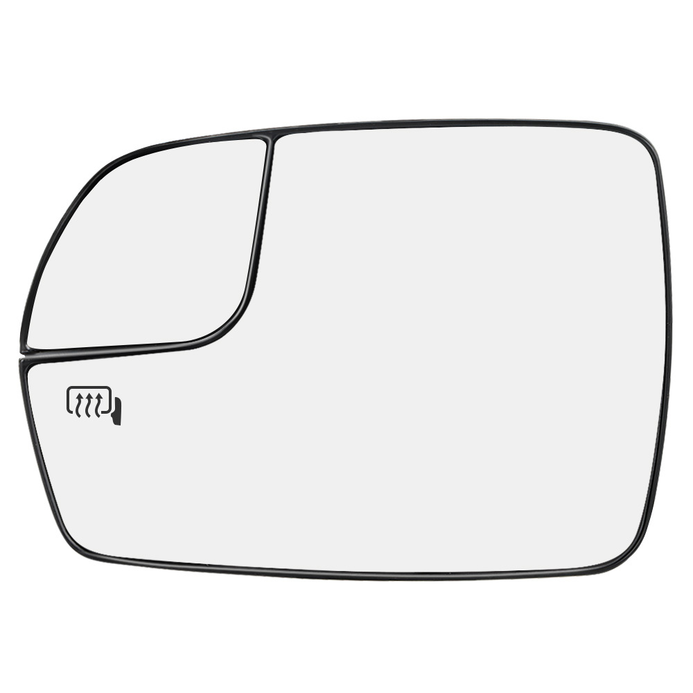 Side Heated Mirror Glass with Backing Plate for Ford Edge 2015 2016 2017 2018 View Side Mirror Exterior Mirror with Blind Spot Mirror Replaces FT4Z17K707H FT4Z17K707A