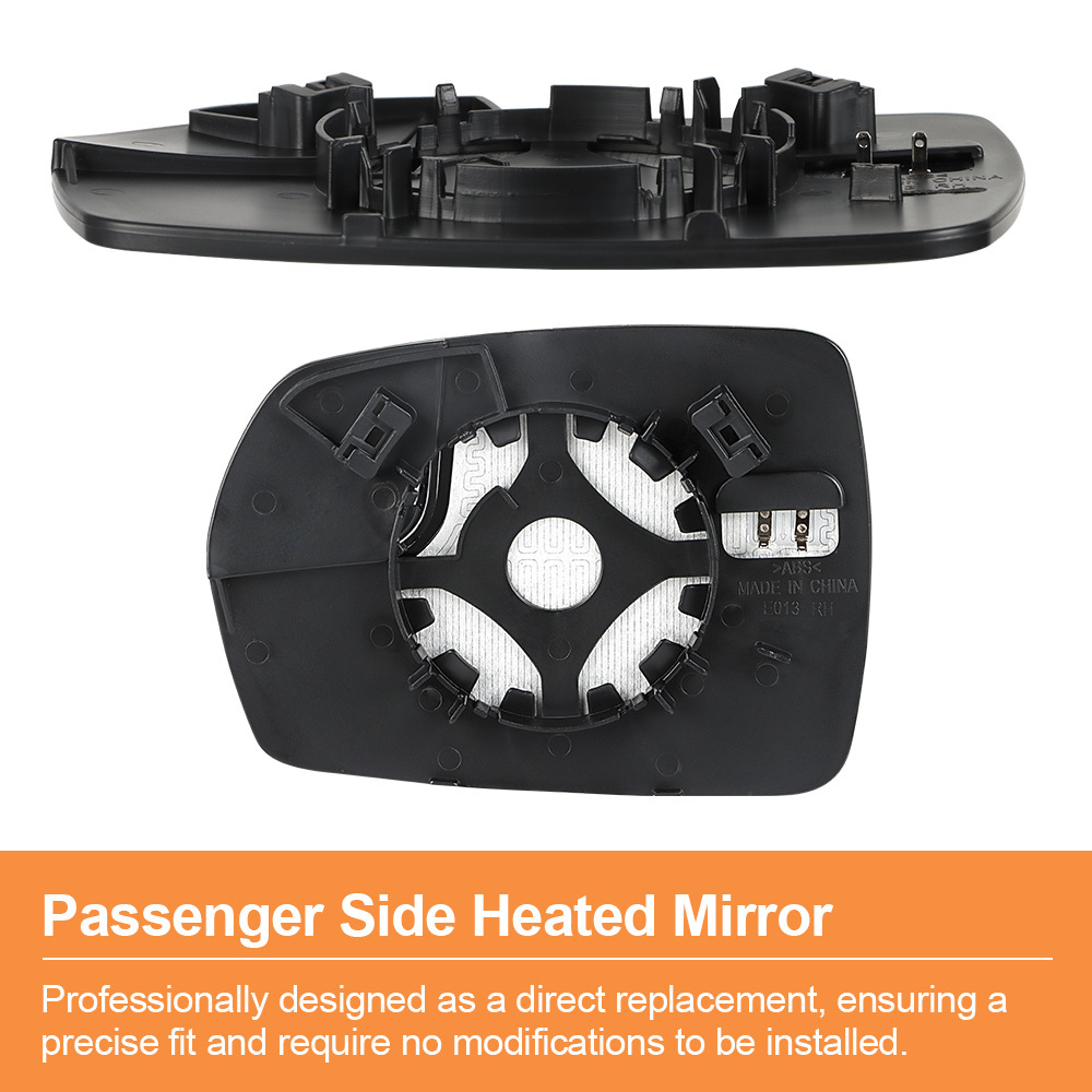Side Heated Mirror Glass with Backing Plate for Ford Edge 2015 2016 2017 2018 View Side Mirror Exterior Mirror with Blind Spot Mirror Replaces FT4Z17K707H FT4Z17K707A
