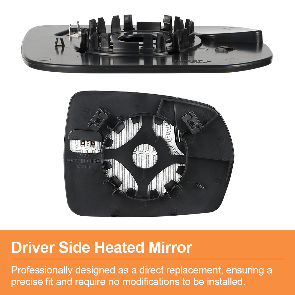 Side Heated Mirror Glass with Backing Plate for Ford Edge 2015 2016 2017 2018 View Side Mirror Exterior Mirror with Blind Spot Mirror Replaces FT4Z17K707H FT4Z17K707A