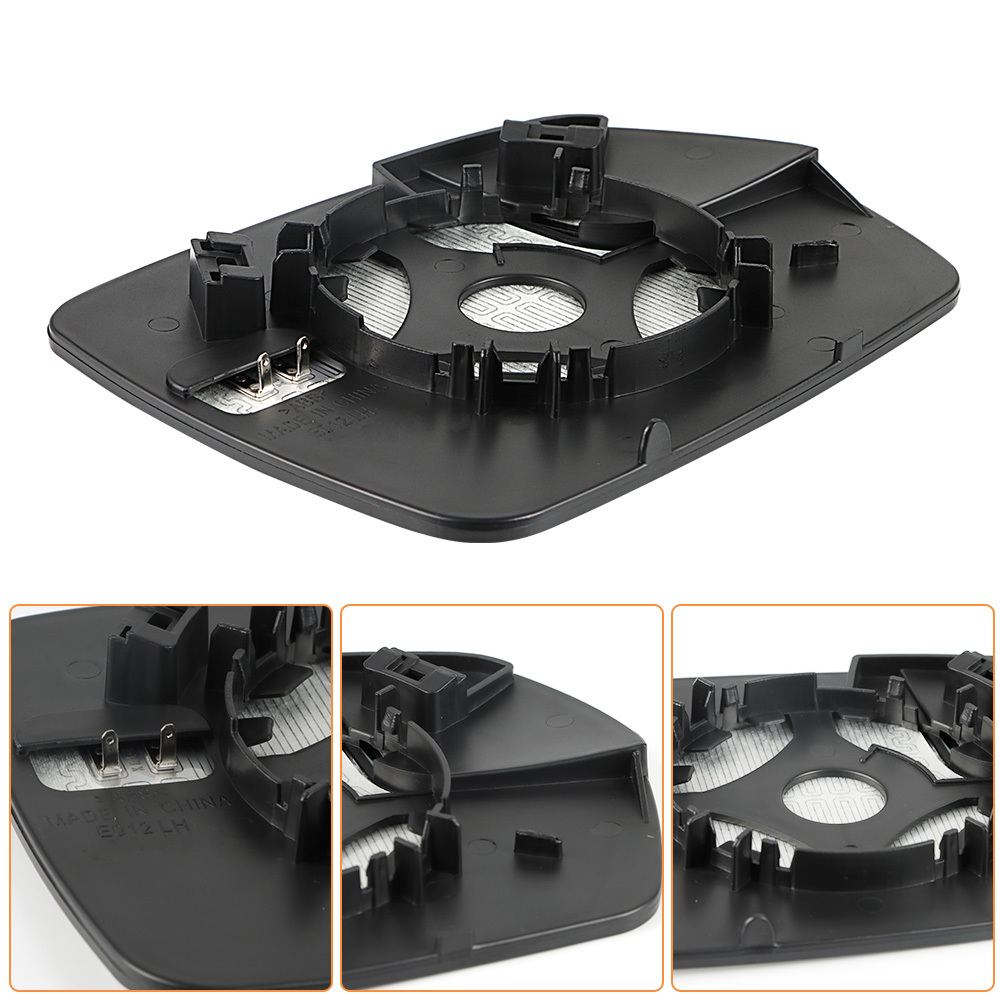 Side Heated Mirror Glass with Backing Plate for Ford Edge 2015 2016 2017 2018 View Side Mirror Exterior Mirror with Blind Spot Mirror Replaces FT4Z17K707H FT4Z17K707A
