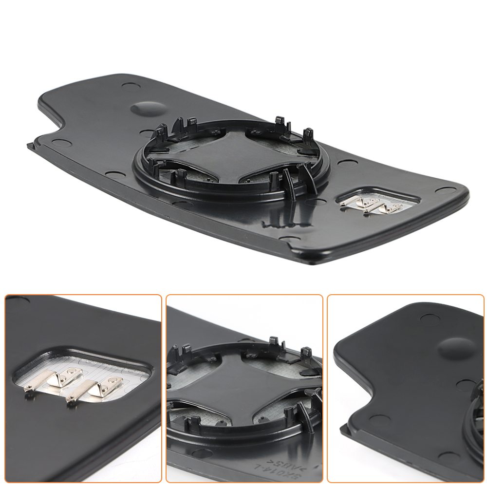Side Mirror Heated Lower Mirror Glass Replacement for Chevy Silverado 1500 2014-2017 GMC Sierra 1500 Silverado 2500 3500 HD 2015-2017 View Side Mirror Replaces 23444114 23444113