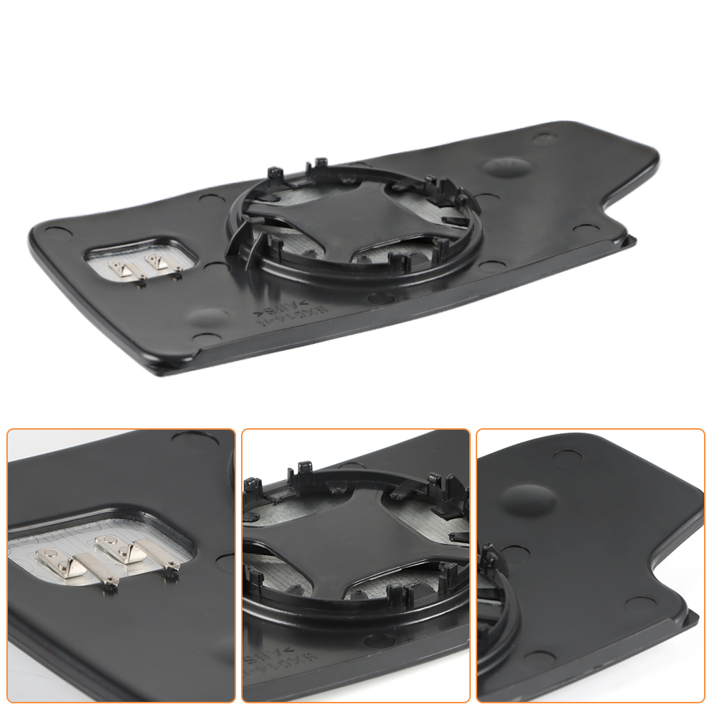 Side Mirror Heated Lower Mirror Glass Replacement for Chevy Silverado 1500 2014-2017 GMC Sierra 1500 Silverado 2500 3500 HD 2015-2017 View Side Mirror Replaces 23444114 23444113