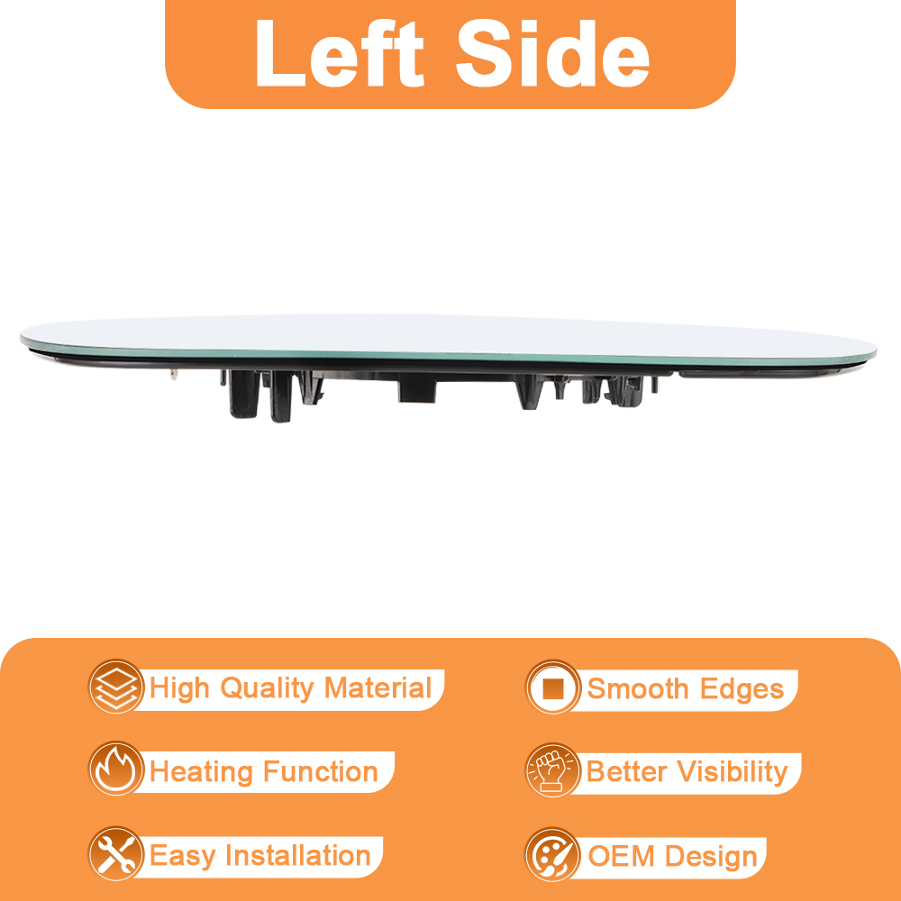 SENZEAL Wing Mirror Glass Heated Side for BMW 1 3 Series E81 E88 E90 E91 E92 E93 LCI 2009-2012 51167252893 51167252894