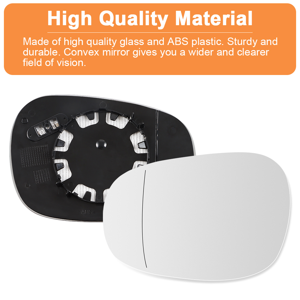 SENZEAL Wing Mirror Glass Heated Side for BMW 1 3 Series E81 E88 E90 E91 E92 E93 LCI 2009-2012 51167252893 51167252894