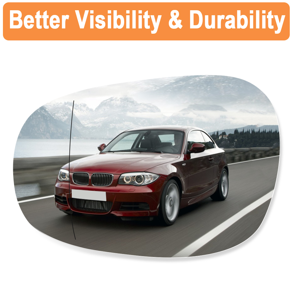 SENZEAL Wing Mirror Glass Heated Side for BMW 1 3 Series E81 E88 E90 E91 E92 E93 LCI 2009-2012 51167252893 51167252894