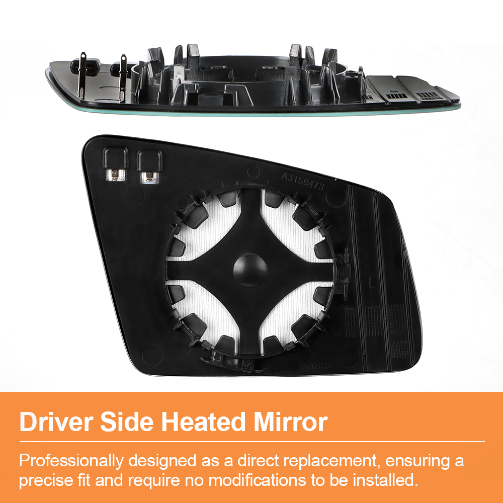 Side Heated Mirror Glass Replacement for Mercedes-Benz A B C E S CLA GLA GLK Class W212 W204 W221