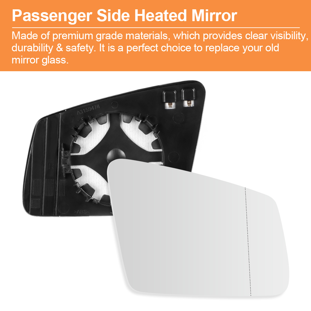 Side Heated Mirror Glass Replacement for Mercedes-Benz A B C E S CLA GLA GLK Class W212 W204 W221