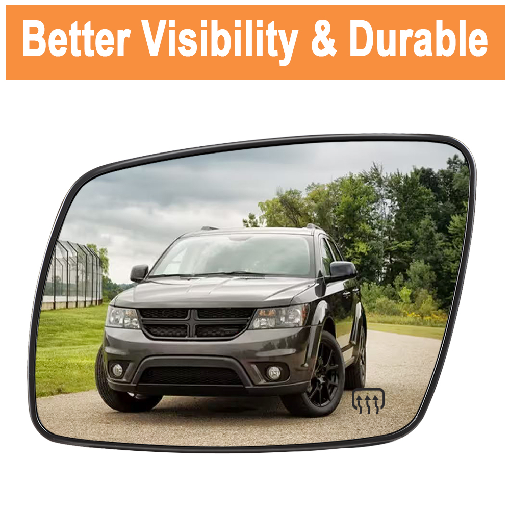 Side Heated Mirror Glass Replacement for Dodge Journey 2009 2010 2011 2012 2013 2014 2015 2016 2017 2018 2019 68045693AA 68045692AA