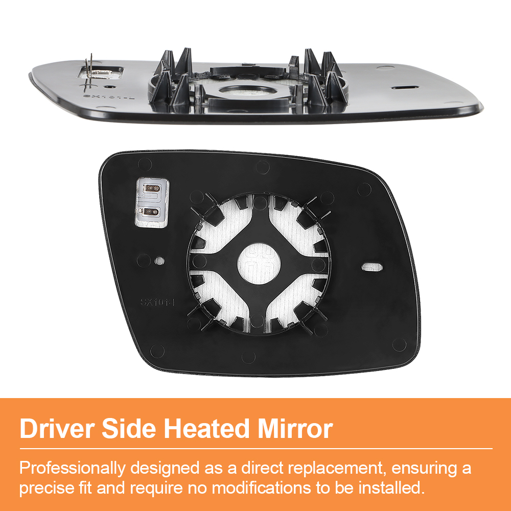 Side Heated Mirror Glass Replacement for Dodge Journey 2009 2010 2011 2012 2013 2014 2015 2016 2017 2018 2019 68045693AA 68045692AA