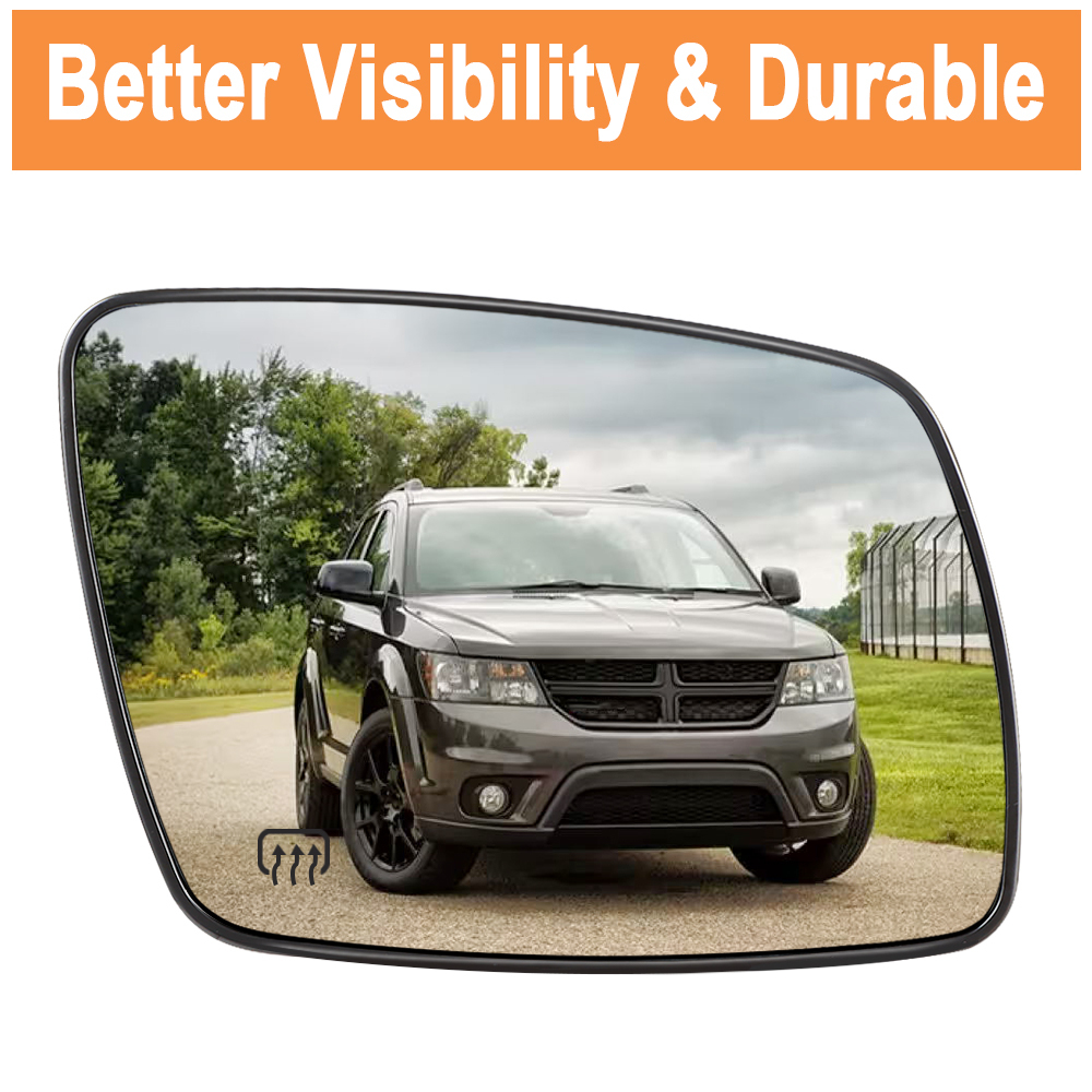 Side Heated Mirror Glass Replacement for Dodge Journey 2009 2010 2011 2012 2013 2014 2015 2016 2017 2018 2019 68045693AA 68045692AA
