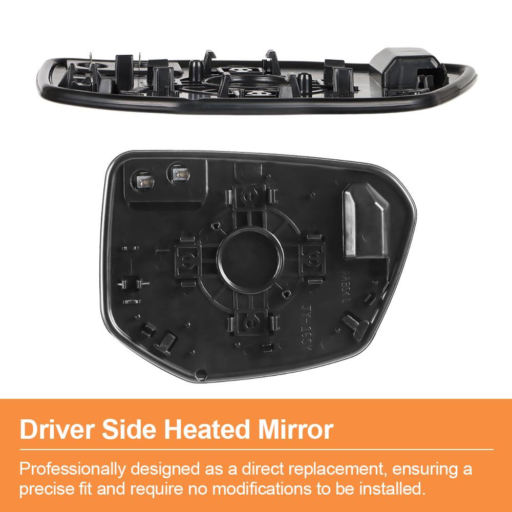 Side Heated Mirror Glass Replacement for Honda Civic 2016-2021 Honda Envix 2018-2022 Honda Crider 2019-2022 76253-TEX-G01 76203-TEX-G01