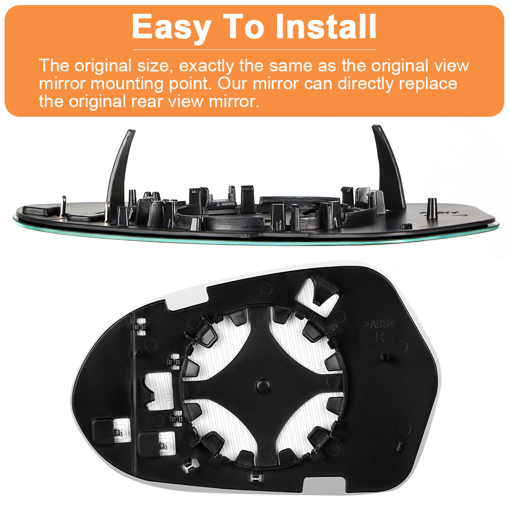 Side Heated Mirror Glass Replacement for Audi A6 2011-2018 4G0857535 4G0857536