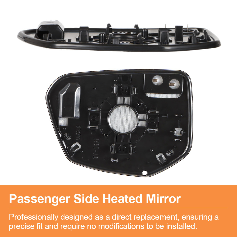 Side Heated Mirror Glass Replacement for Honda Civic 2016-2021 Honda Envix 2018-2022 Honda Crider 2019-2022 76253-TEX-G01 76203-TEX-G01