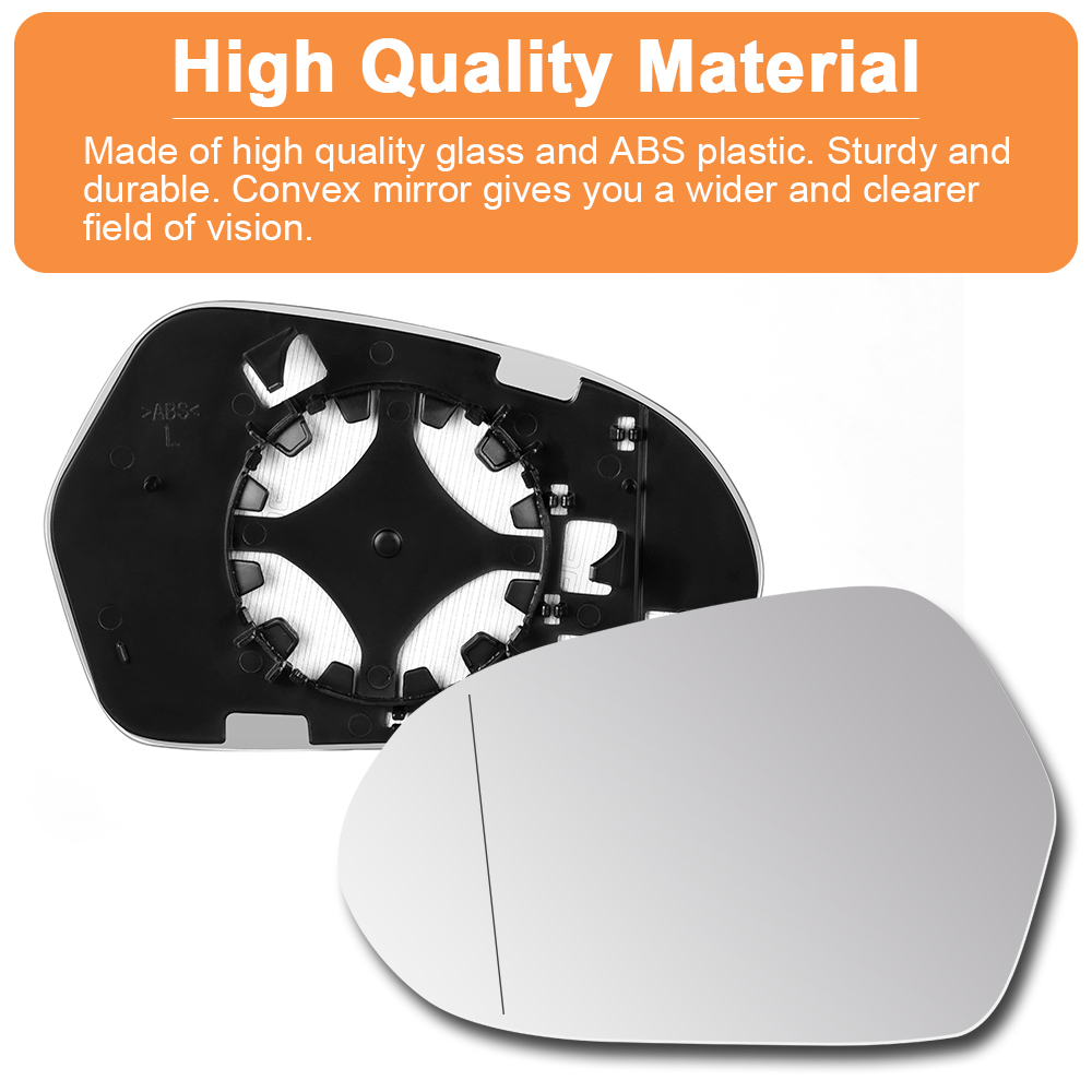 Side Heated Mirror Glass Replacement for Audi A6 2011-2018 4G0857535 4G0857536