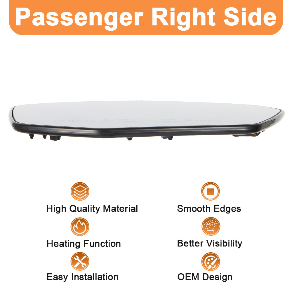 Side Heated Mirror Glass Replacement for Honda Civic 2016-2021 Honda Envix 2018-2022 Honda Crider 2019-2022 76253-TEX-G01 76203-TEX-G01
