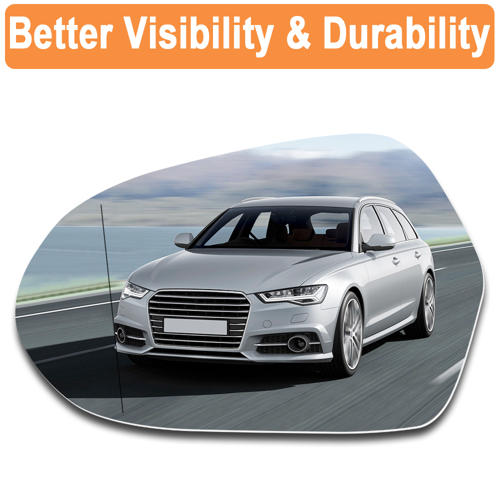 Side Heated Mirror Glass Replacement for Audi A6 2011-2018 4G0857535 4G0857536