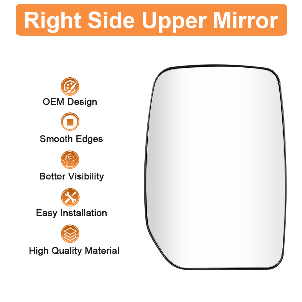 Wing Mirror Upper Glass Non-Heated for Ford Transit MK6 MK7 2000-2013 Side Mirror Replacement
