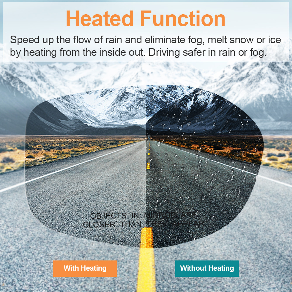 Side Heated Mirror Glass Replacement for Honda Odyssey 2014 2015 2016 2017 View Side Mirror Replace 76253-TK8-A51 76203-TK8-A51