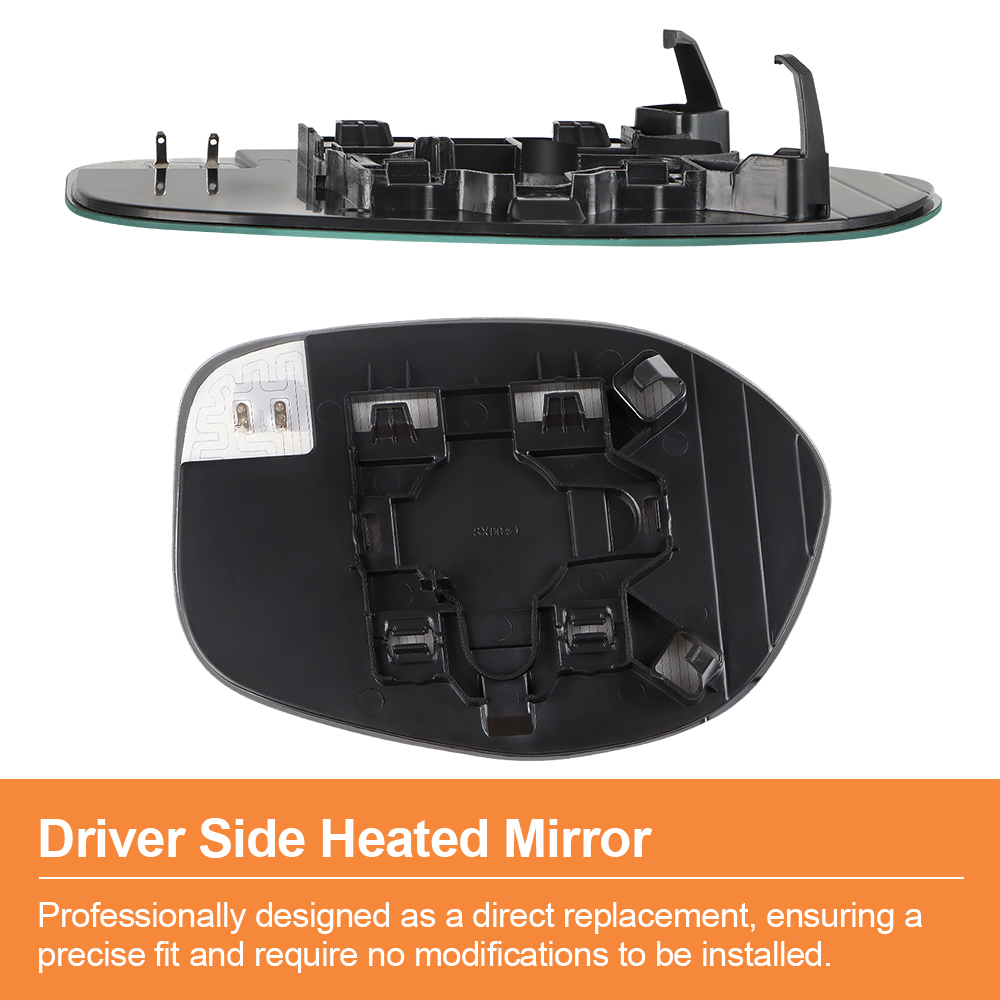 Side Heated Mirror Glass Replacement for Honda Odyssey 2014 2015 2016 2017 View Side Mirror Replace 76253-TK8-A51 76203-TK8-A51