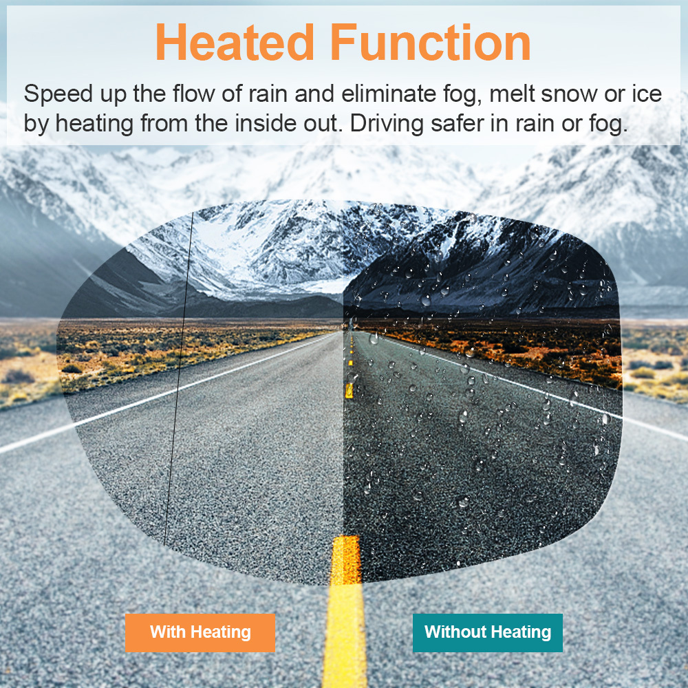 Side Heated Mirror Glass Replacement for Honda Odyssey 2014 2015 2016 2017 View Side Mirror Replace 76253-TK8-A51 76203-TK8-A51