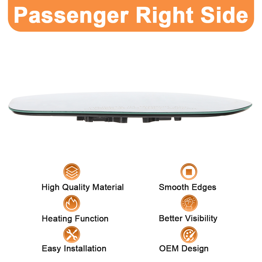 Side Heated Mirror Glass Replacement for Honda Odyssey 2014 2015 2016 2017 View Side Mirror Replace 76253-TK8-A51 76203-TK8-A51