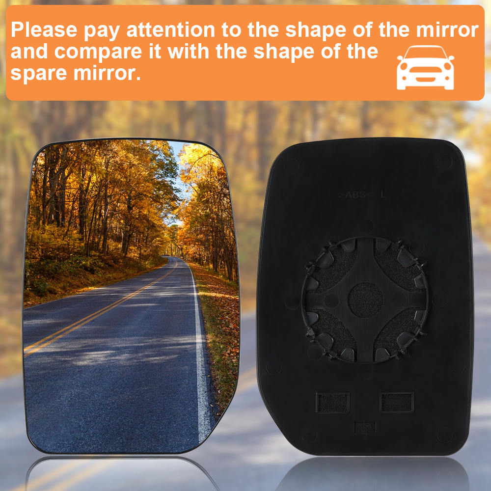 Wing Mirror Upper Glass Non-Heated for Ford Transit MK6 MK7 2000-2013 Side Mirror Replacement