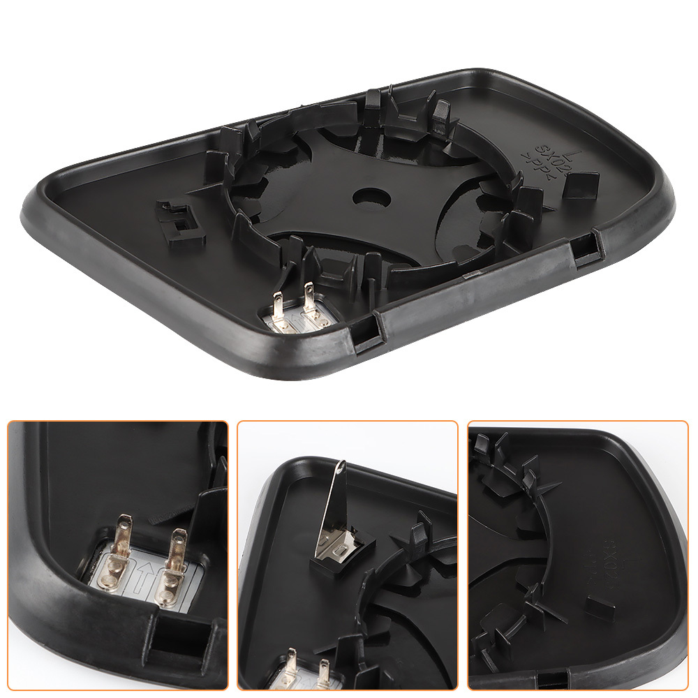 Side Heated Mirror Glass Replacement for Nissan Altima Sentra 2013-2018 with Rear Holder 963663TH0A 963653TH0A