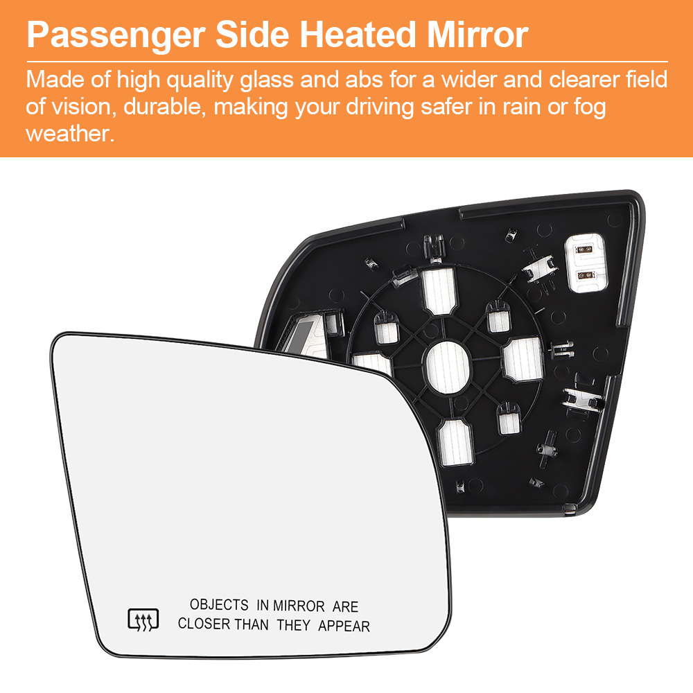 Side Heated Mirror Glass Replacement for Toyota Tundra 2007-2020 Toyota Sequoia 2008-2017 87906-0C020  87903-0C020
