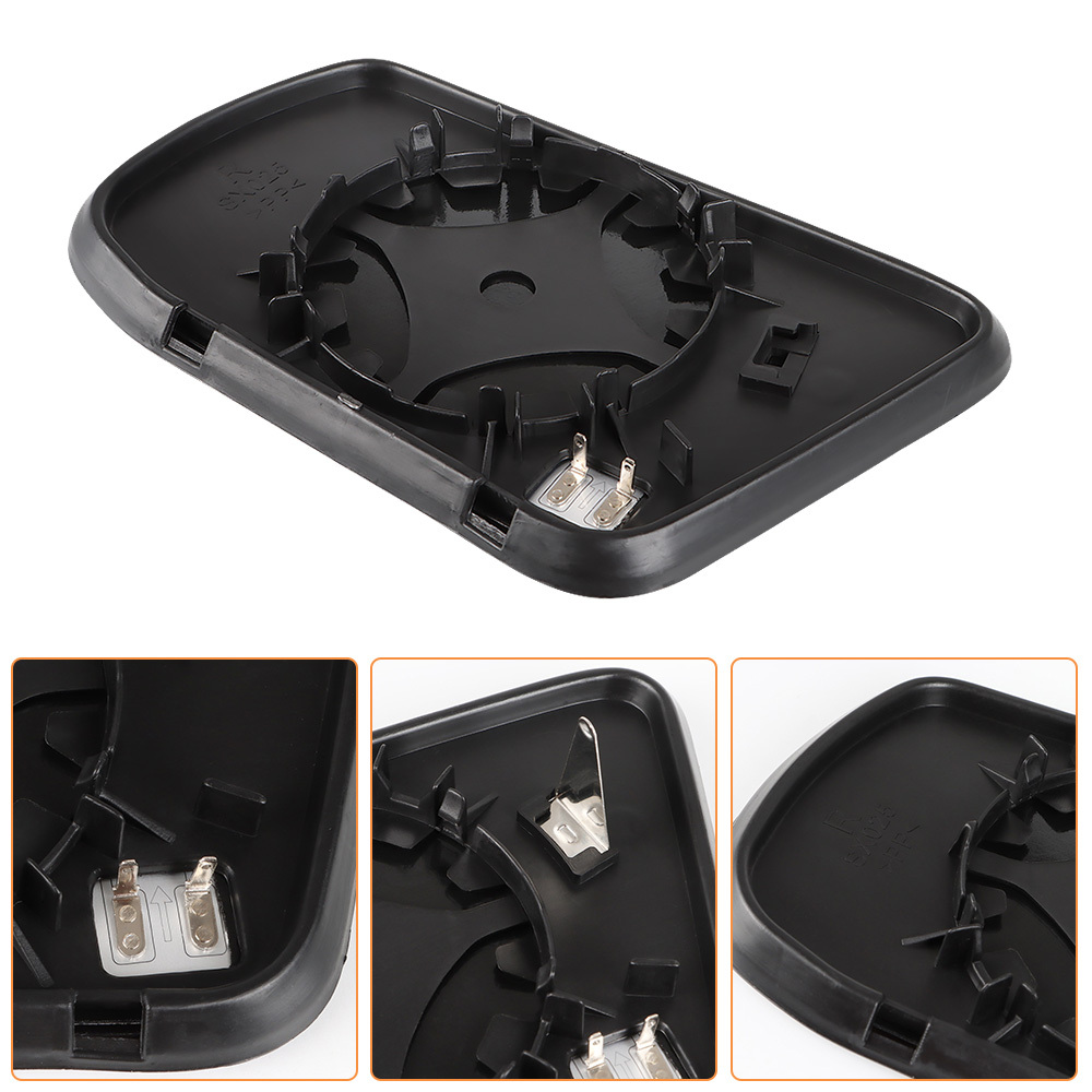 Side Heated Mirror Glass Replacement for Nissan Altima Sentra 2013-2018 with Rear Holder 963663TH0A 963653TH0A