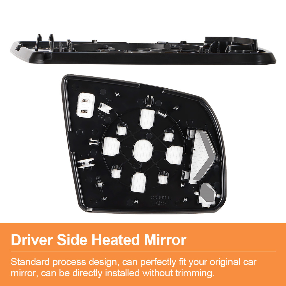 Side Heated Mirror Glass Replacement for Toyota Tundra 2007-2020 Toyota Sequoia 2008-2017 87906-0C020  87903-0C020